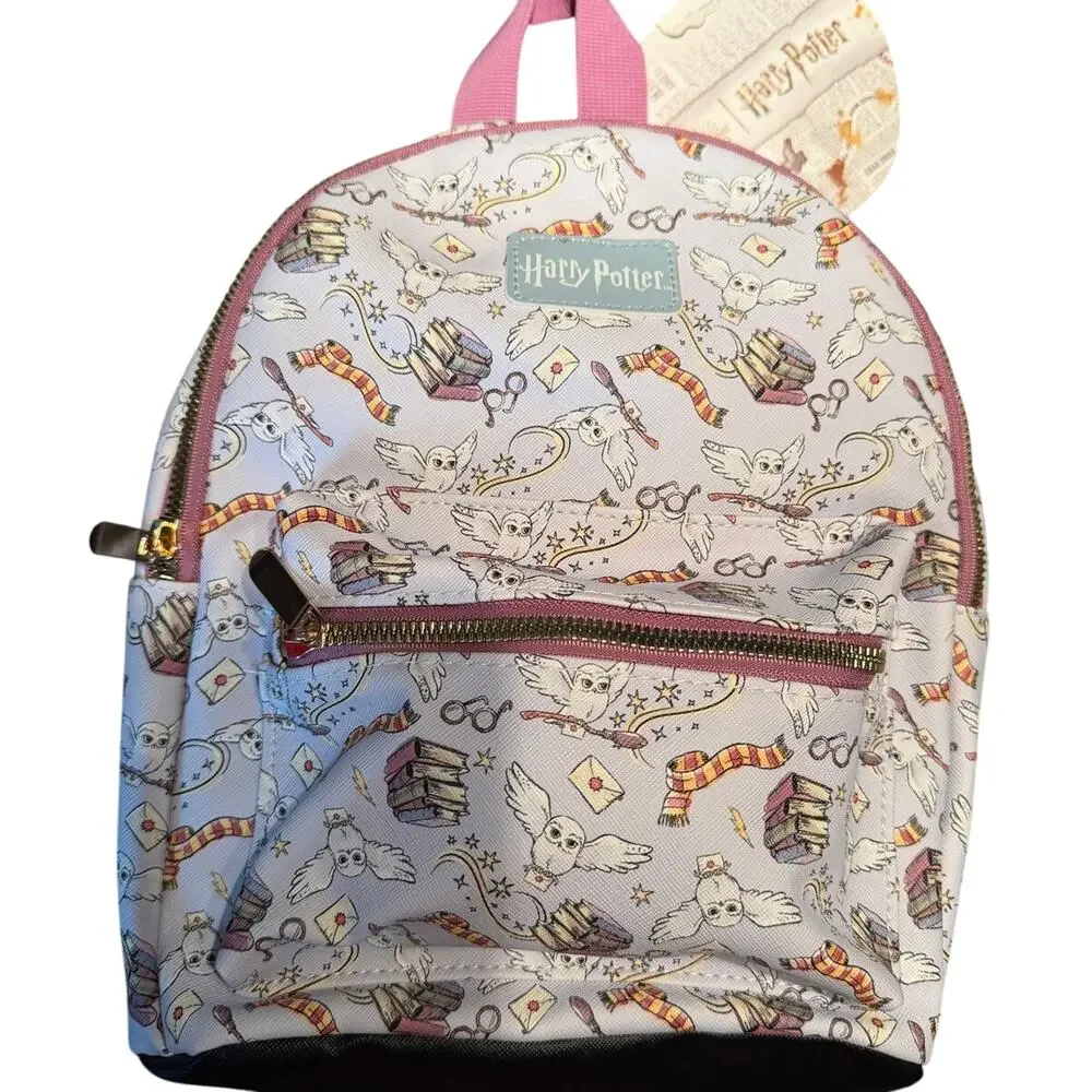 Harry Potter Owl, Books, Glasse, Scarf and Letter Backpack NWT